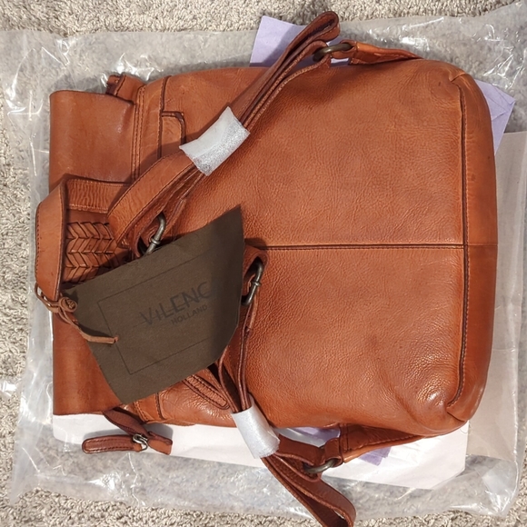 Vilenca Holland Bags Vilenca Holland Washed Leather Backpack With